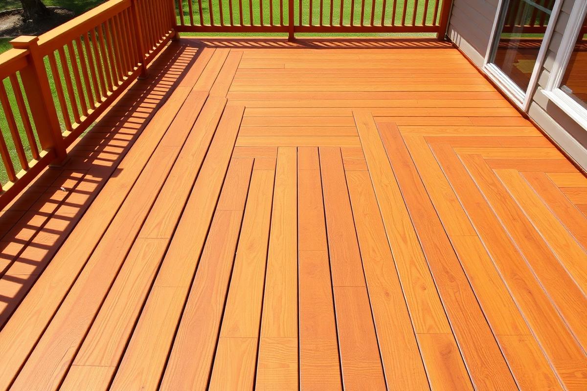 Deck after restoration
